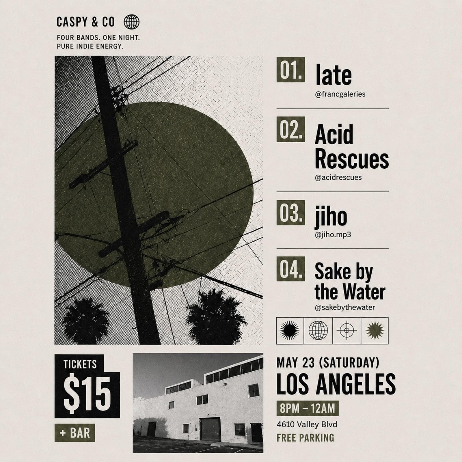 Caspy & Co: Vol V. ft. Late, Jiho, Acid Rescues, and Sake By The Water